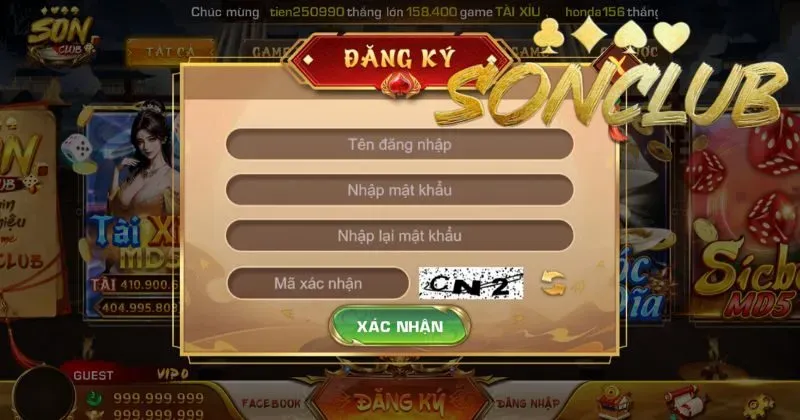 Hướng Dẫn Đăng Ký Tài Khoản Sonclub Nhanh Chóng